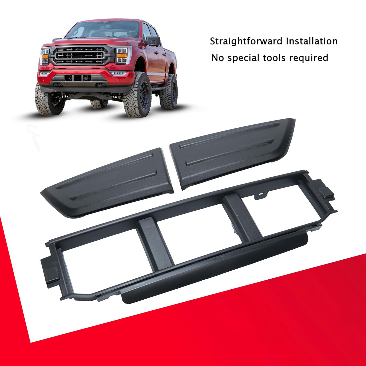 Front Bumper Cover Spacer Panel for 2021–2023 Ford F-150