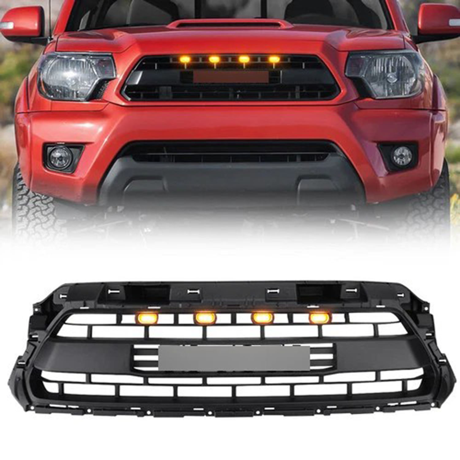 Covelta Front Bumper Air Grille with LED Lights for 2012–2015 Toyota Tacoma