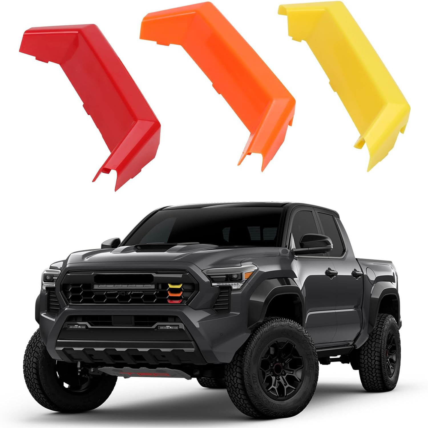 Covelta Tri-Color Front Grille Insert Trim for 2024–2026 Toyota Tacoma TRD Pro & Trailhunter