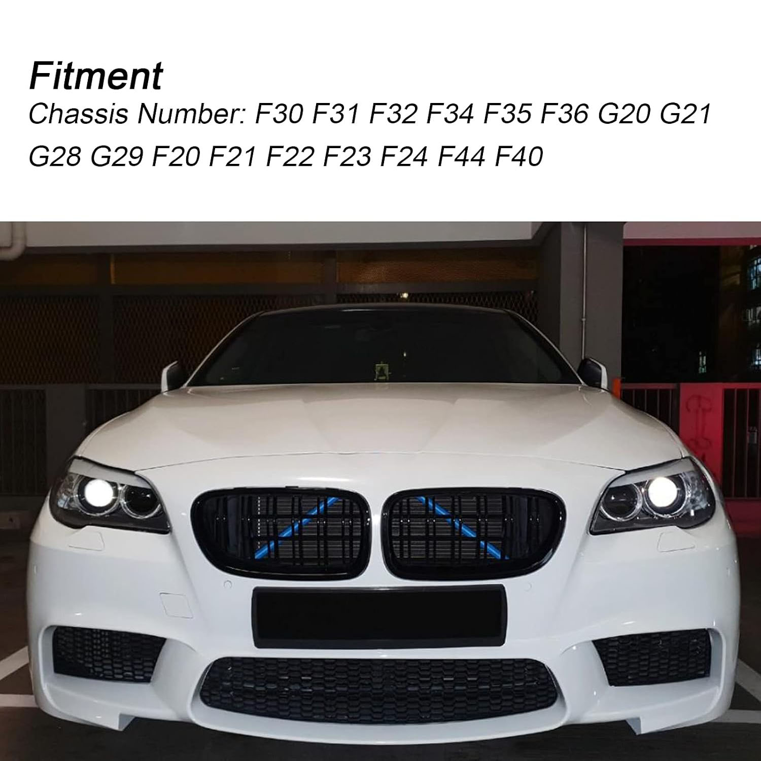 Covelta Grille Insert Stripes Replace for 2012-2019 BMW 1 series, 2 series, 3 series, 4 series and Z4