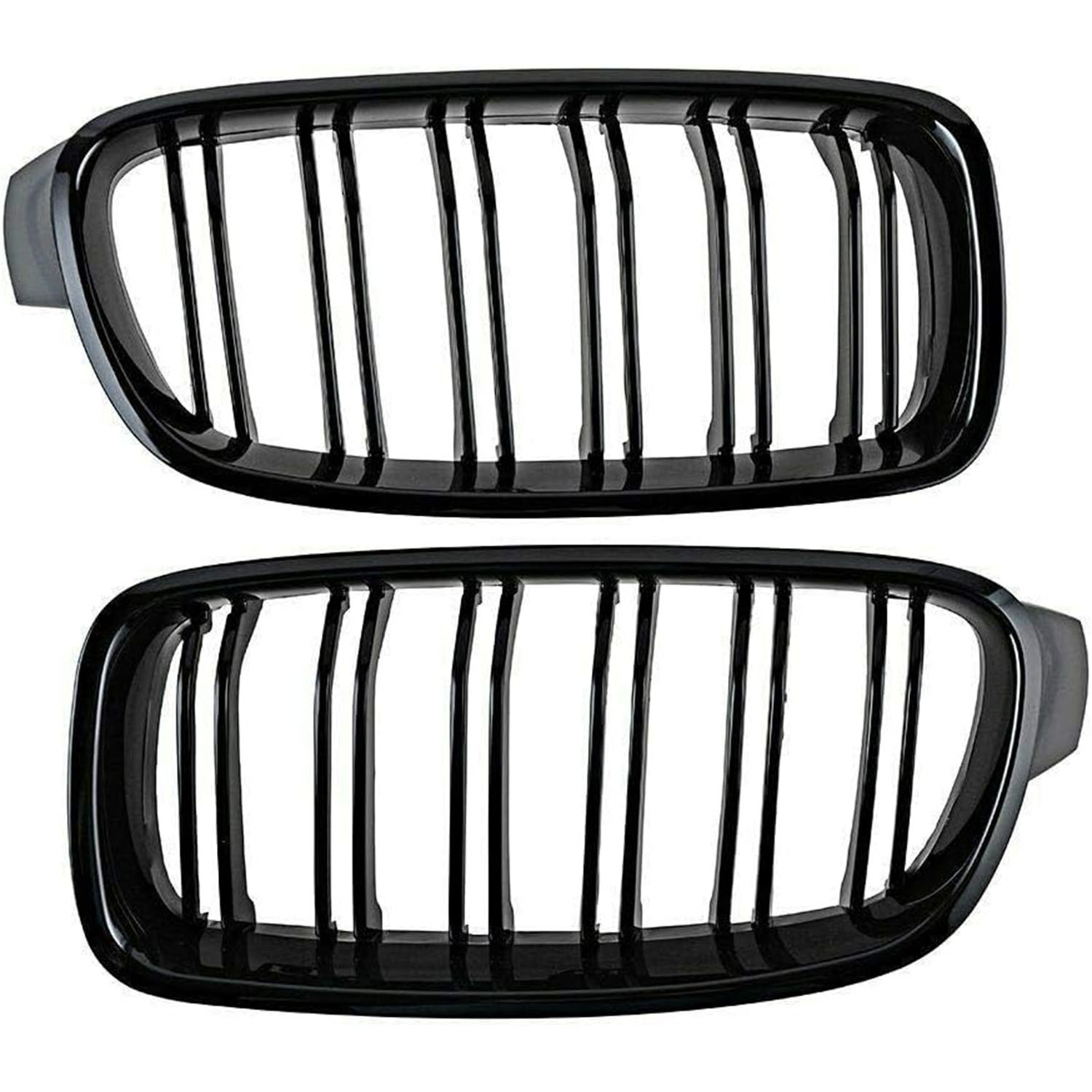 Covelta Front Kidney Grille Replacement for 2013–2018 BMW 3 Series F30 F31 F35, Gloss Black ABS, 2-Piece Set