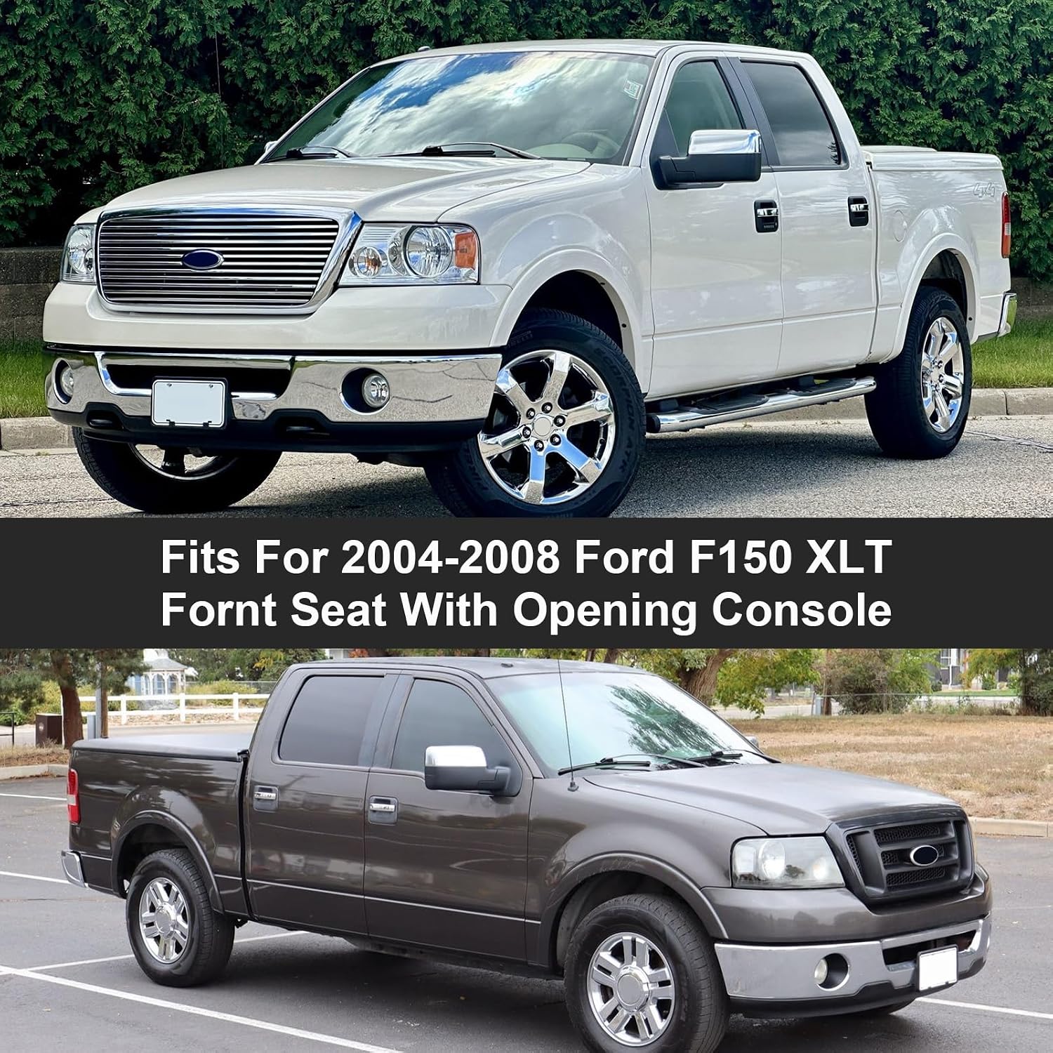 Front Seat Cover Replacement for 2004–2008 Ford F-150 XLT Super Cab