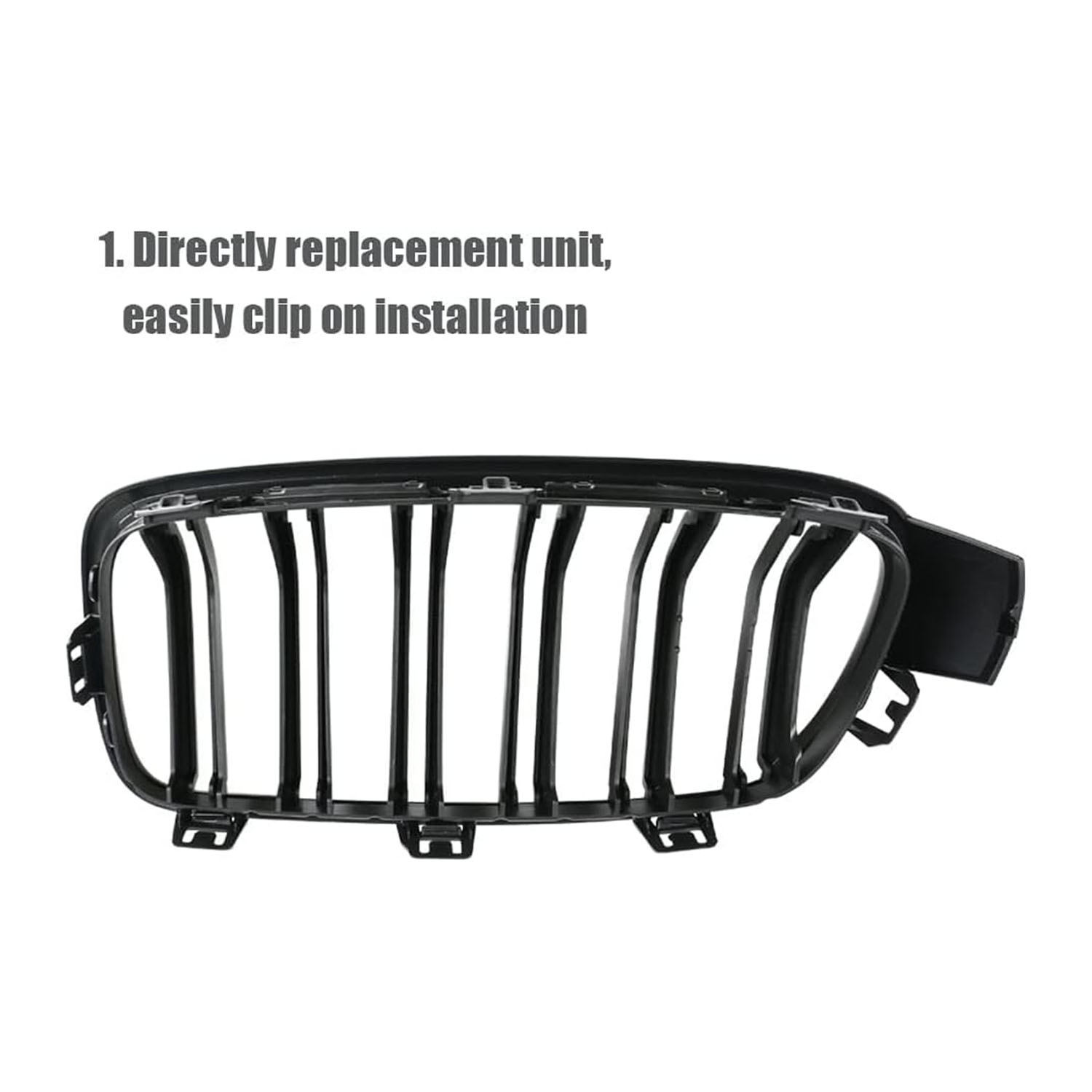 Covelta Front Kidney Grille Replacement for 2013–2018 BMW 3 Series F30 F31 F35, Gloss Black ABS, 2-Piece Set