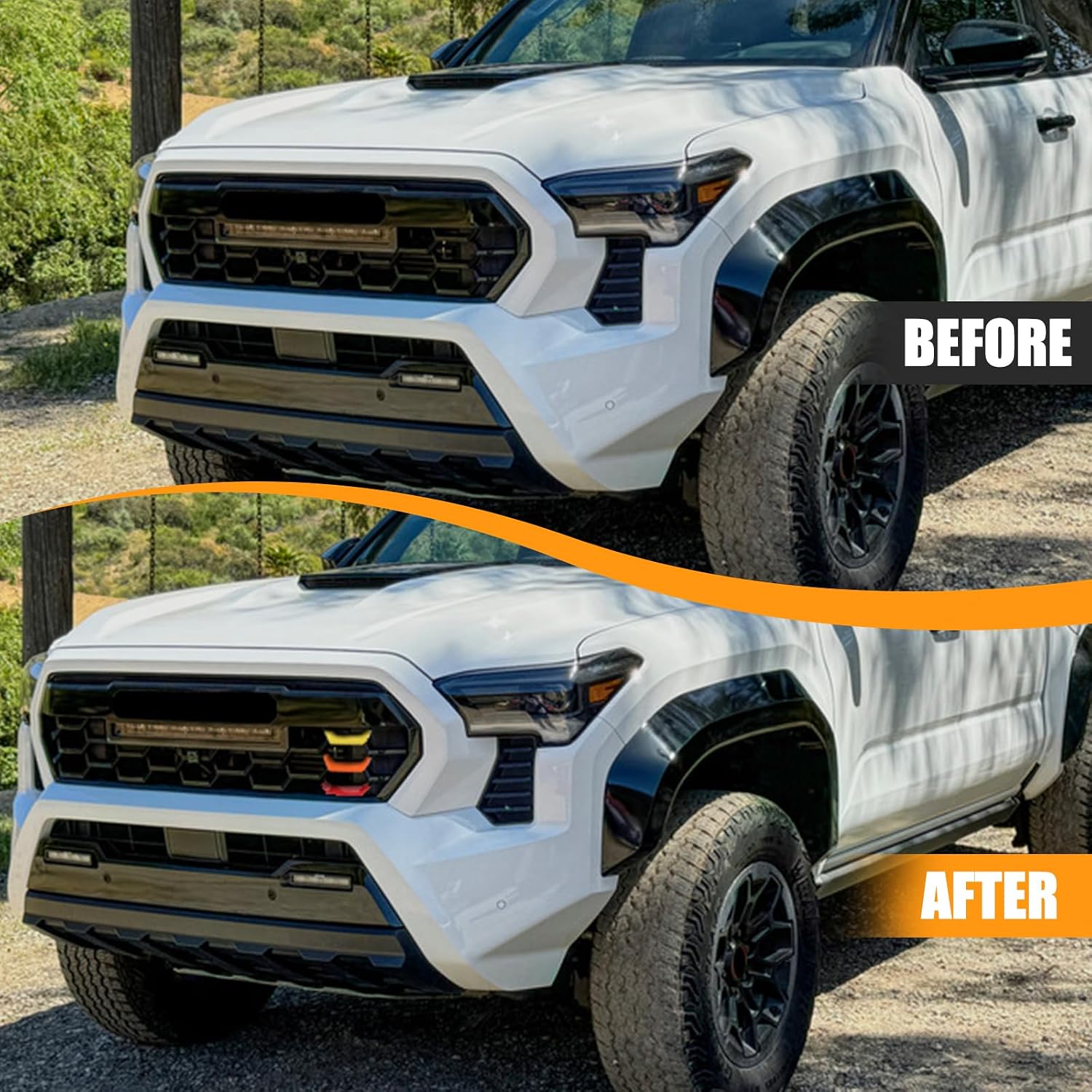 Covelta Tri-Color Front Grille Insert Trim for 2024–2026 Toyota Tacoma TRD Pro & Trailhunter