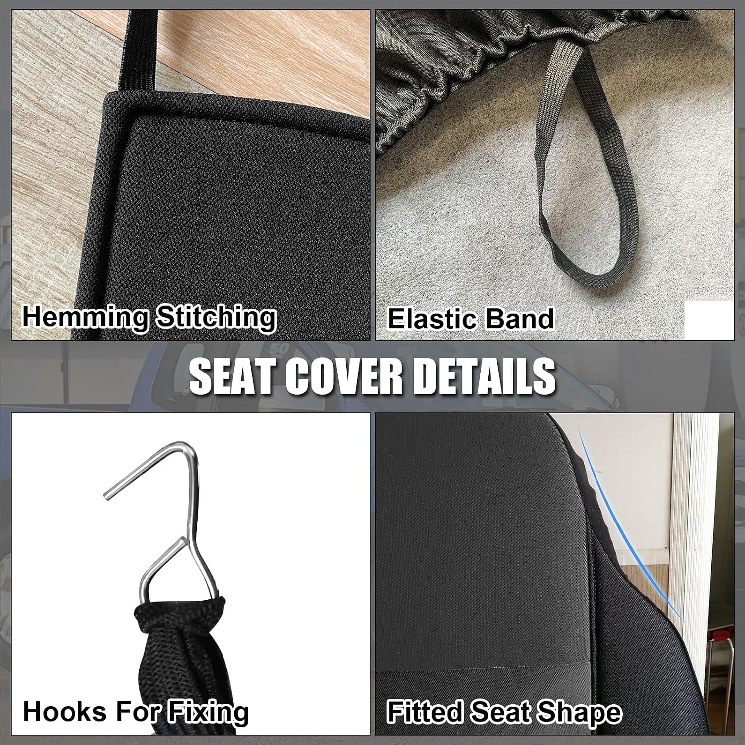 Front Seat Cover Replacement for 1999–2004 Ford F-150 Pickup Truck