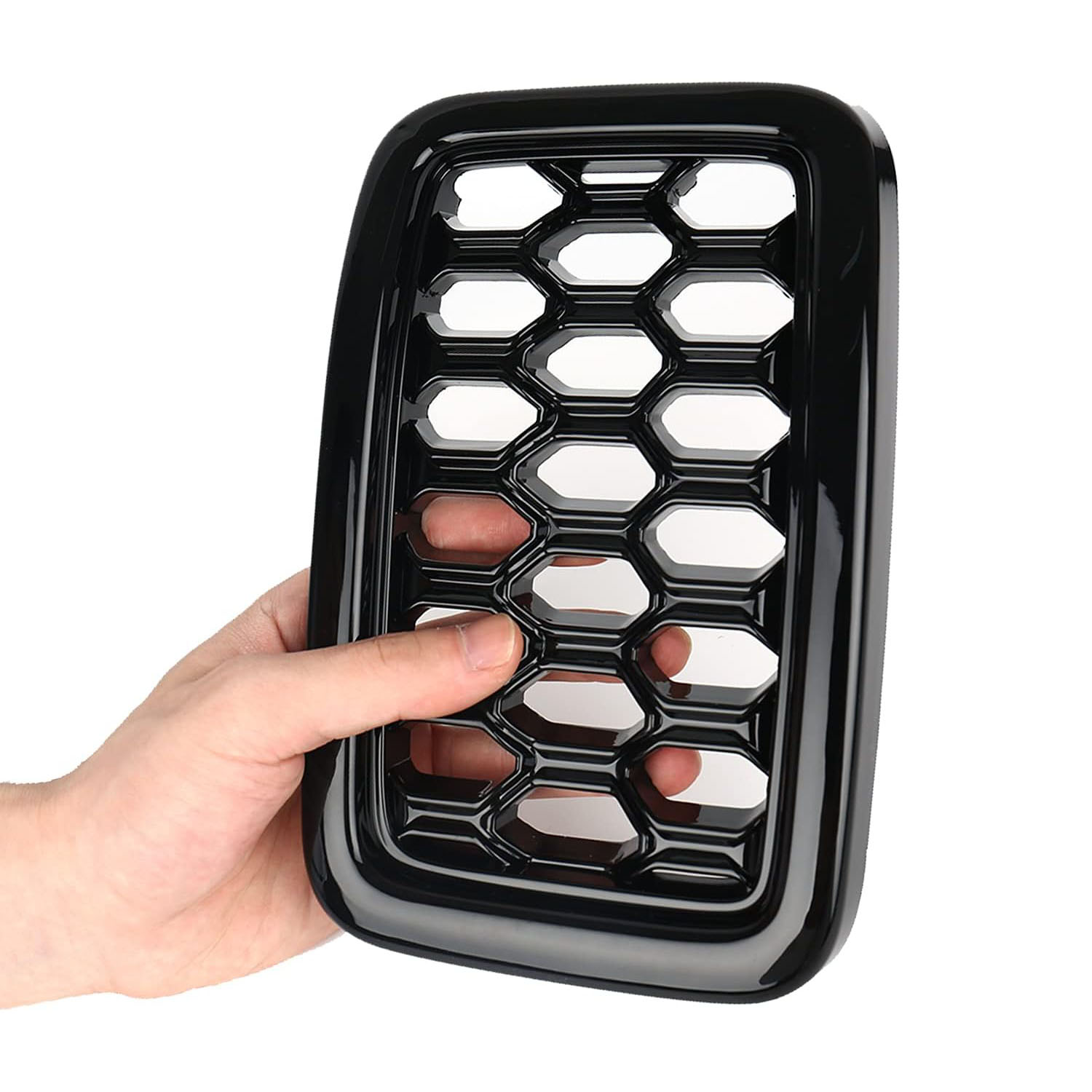 Covelta 7PCS Glossy Black Honeycomb Mesh Front Grille Inserts kits Replace for 2017-2021 Jeep Grand Cherokee