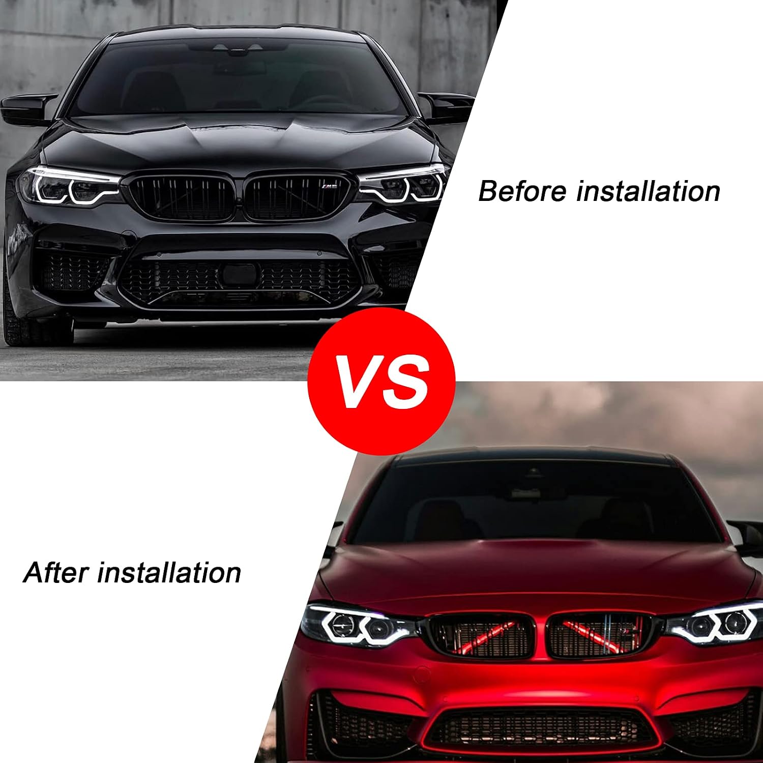 Covelta Grille Insert Stripes Replace for 2012-2019 BMW 1 series, 2 series, 3 series, 4 series and Z4