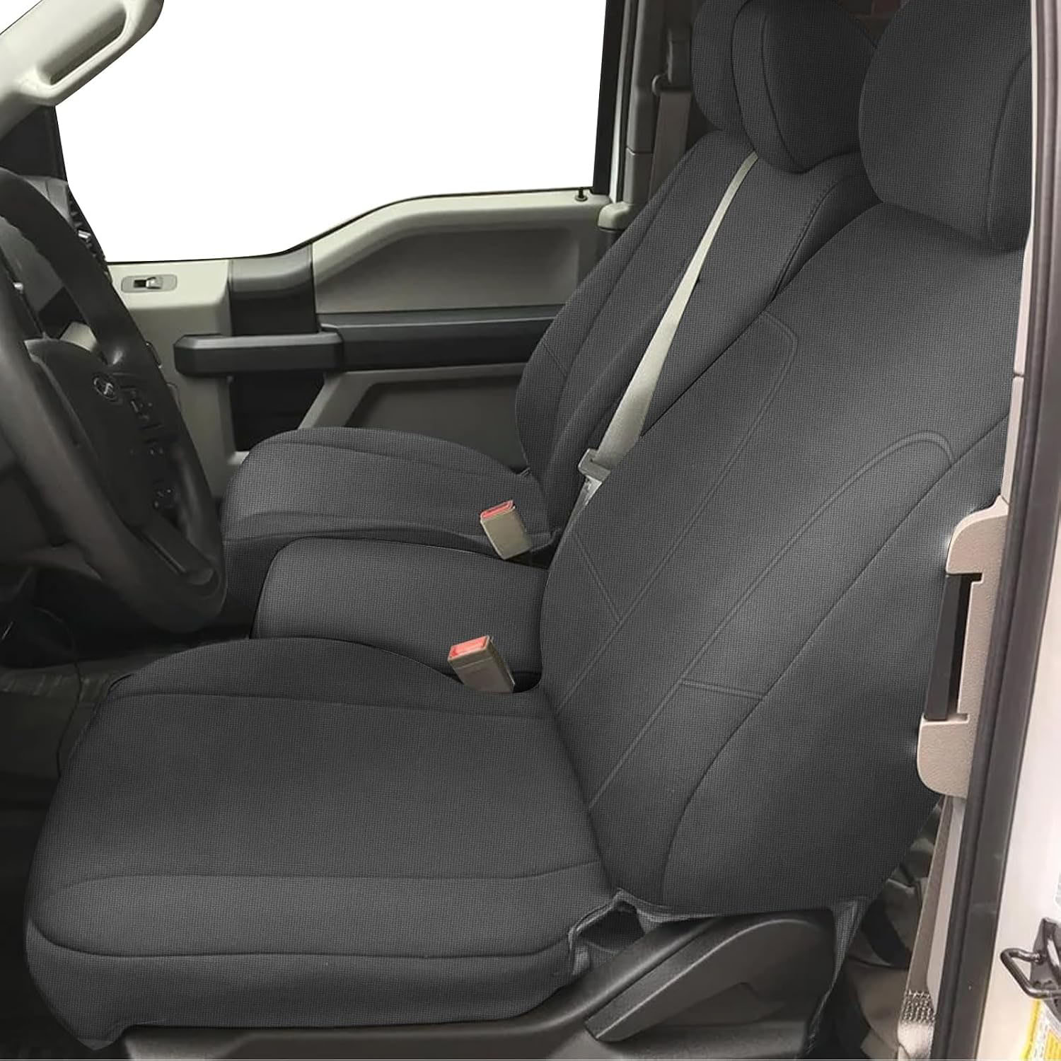 Front Seat Cover for 2011–2014 Ford F-150 F-250 F-350 F-450 F-550(Gray)