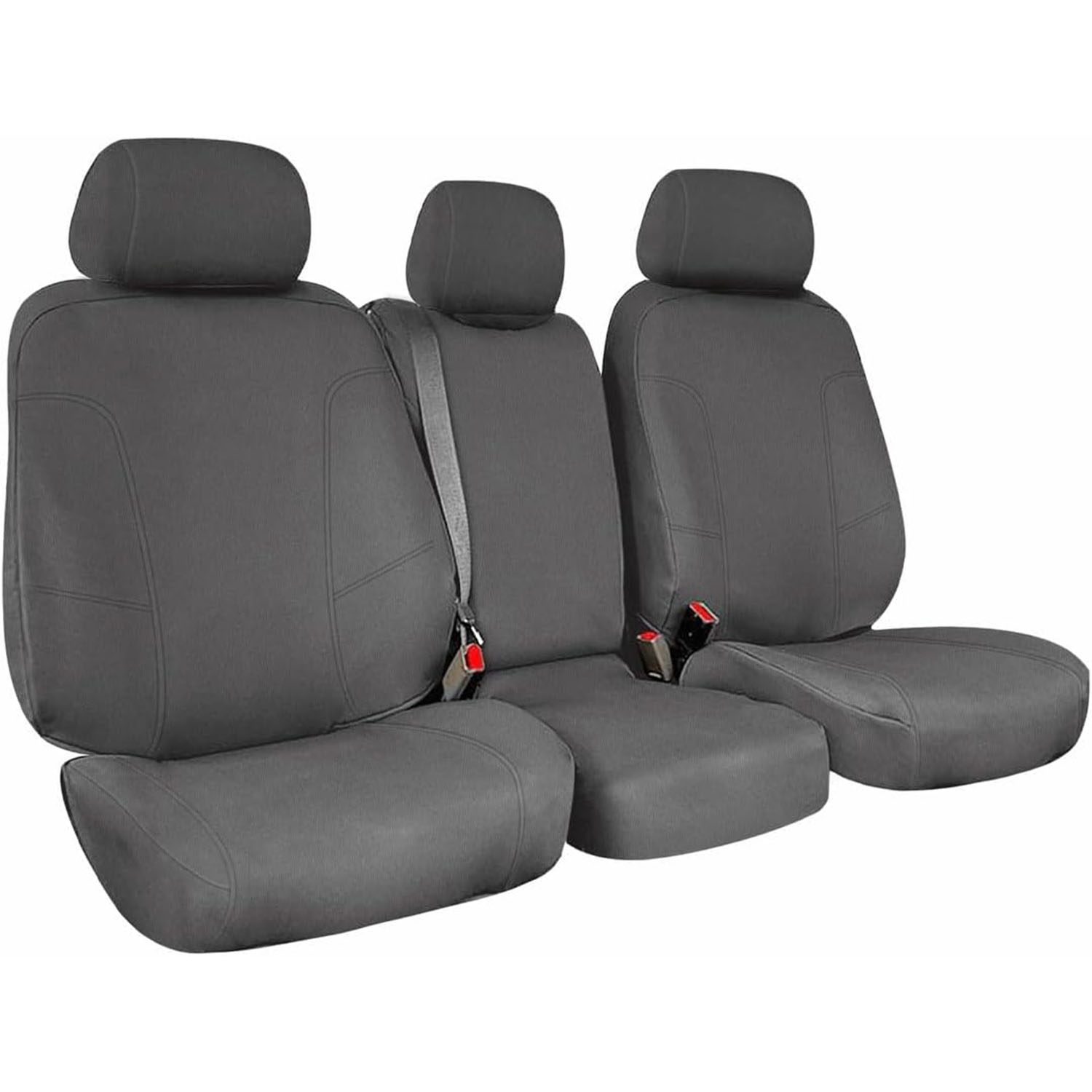 Front Seat Cover for 2011–2014 Ford F-150 F-250 F-350 F-450 F-550(Gray)