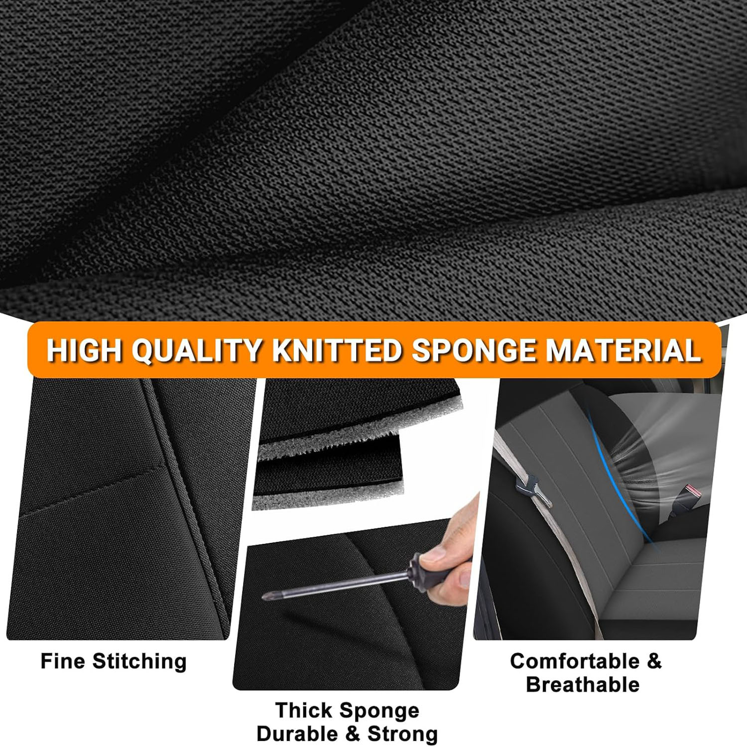  Front Bench Seat Cover for 2004–2008 Ford F150 XL