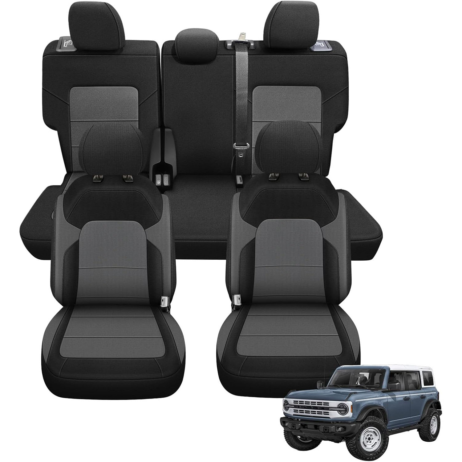 Full Seat Cover for 2021–2025 Ford Bronco 4 Door