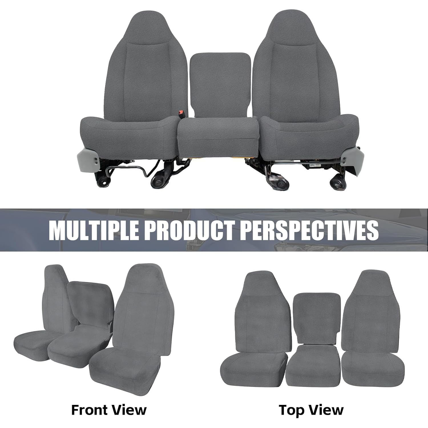 Covelta Front 40/20/40 Split Seat Cover for 1993–1998 Ford F150 F250 F350 F450 F550