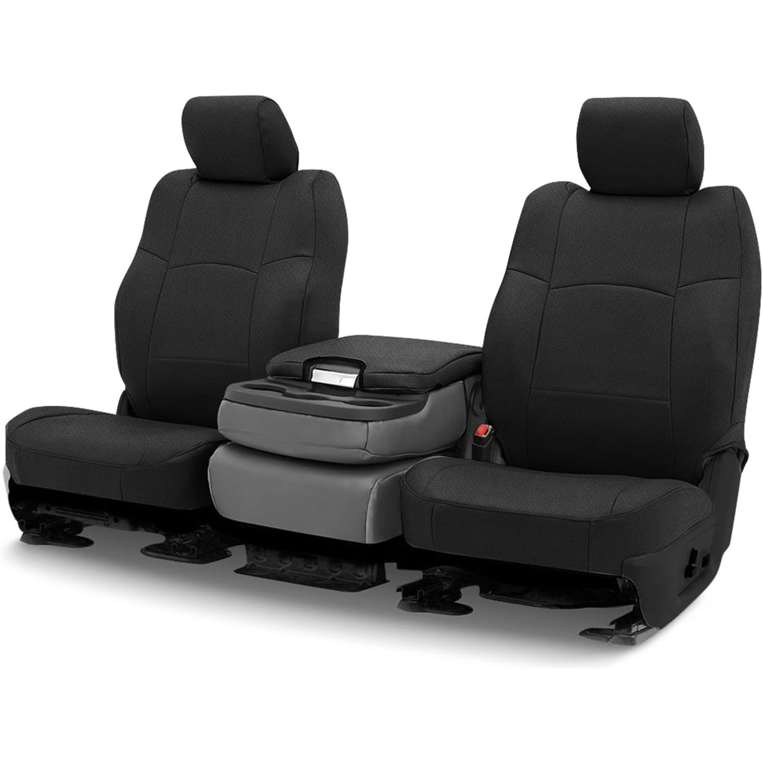 Covelta Front Seat Cover with Console for 2013–2022 Dodge Ram 1500 2500 Crew Cab (Black)