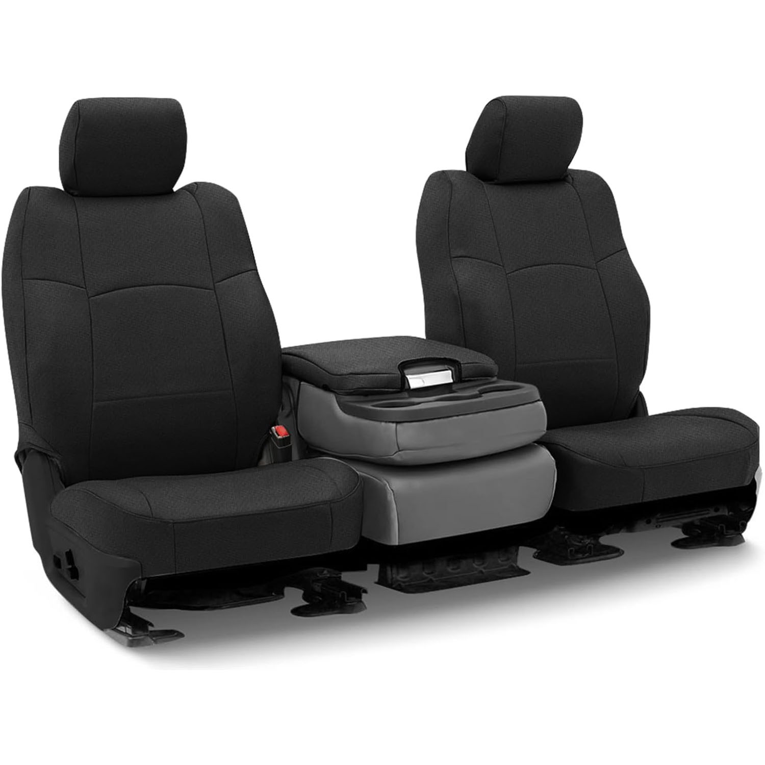 Covelta Front Seat Cover with Console for 2013–2022 Dodge Ram 1500 2500 Crew Cab (Black)