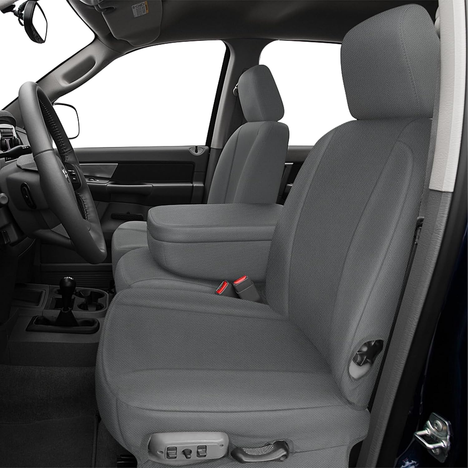 Covelta Front 40/20/40 Split Seat Cover for 2006–2009 Dodge Ram 2500 & 3500（Gray）