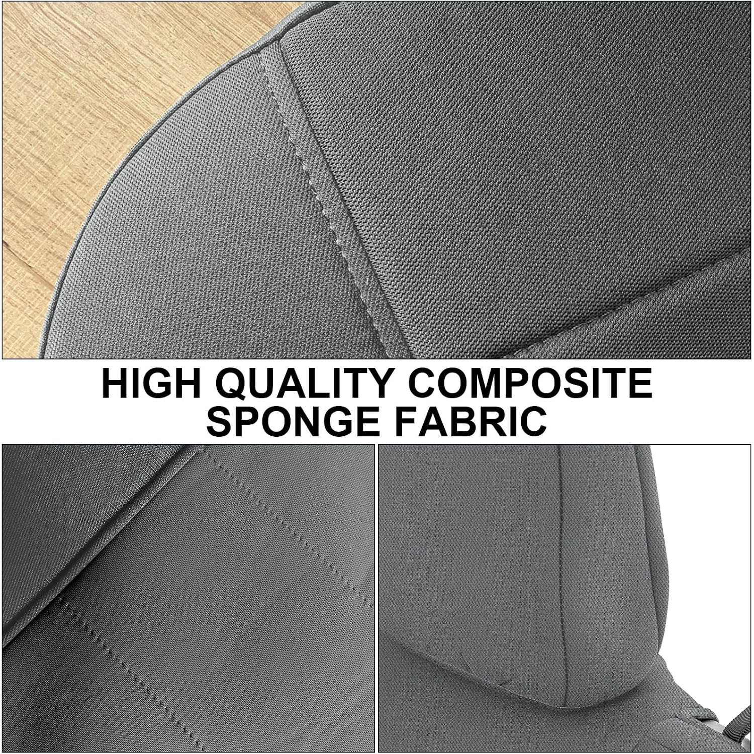 Covelta Front 40/20/40 Split Seat Cover for 2006–2009 Dodge Ram 2500 & 3500（Gray）