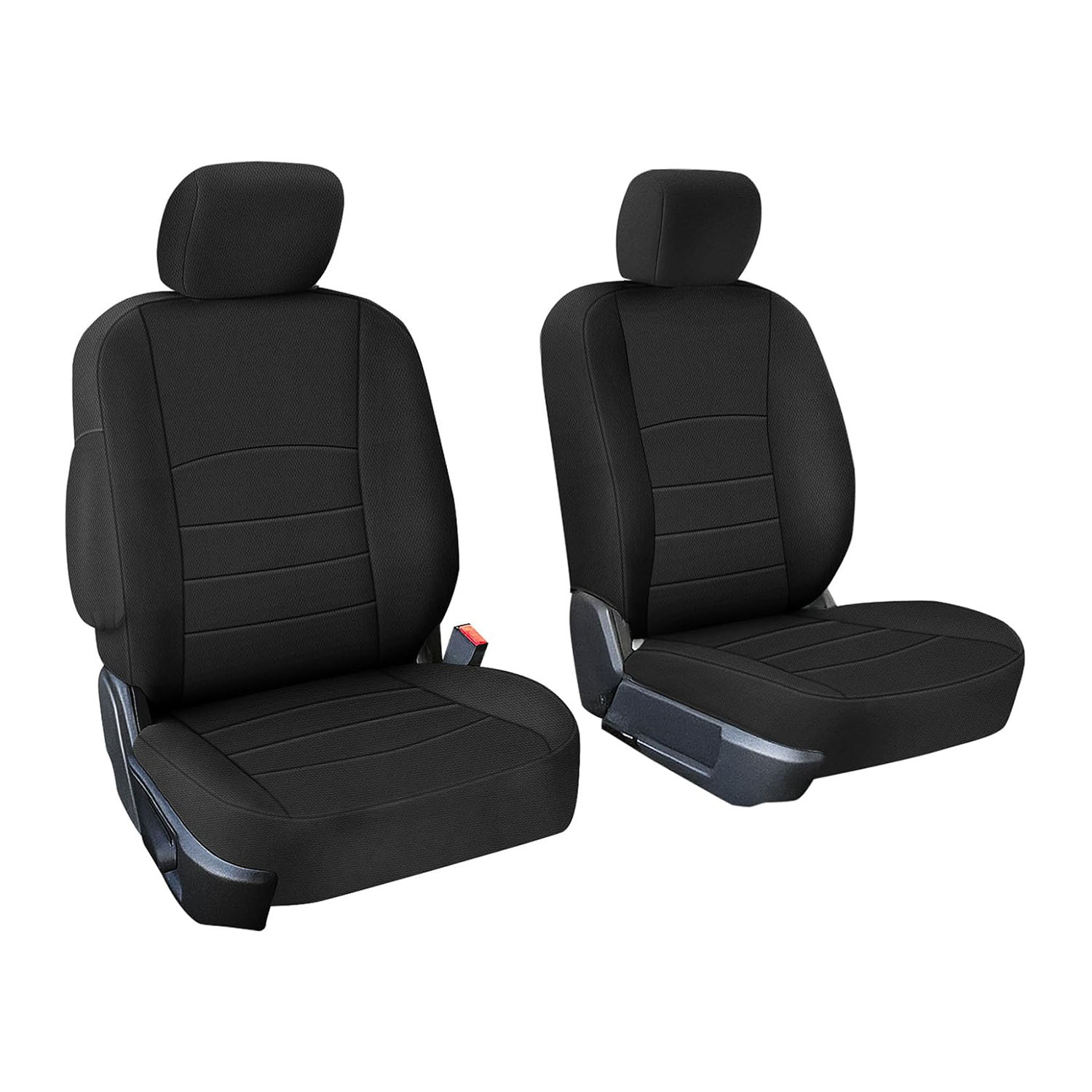 Covelta Front Seat Cover for 2013–2022 Dodge Ram 1500 2500 Crew Cab Without Console Opening (Black)