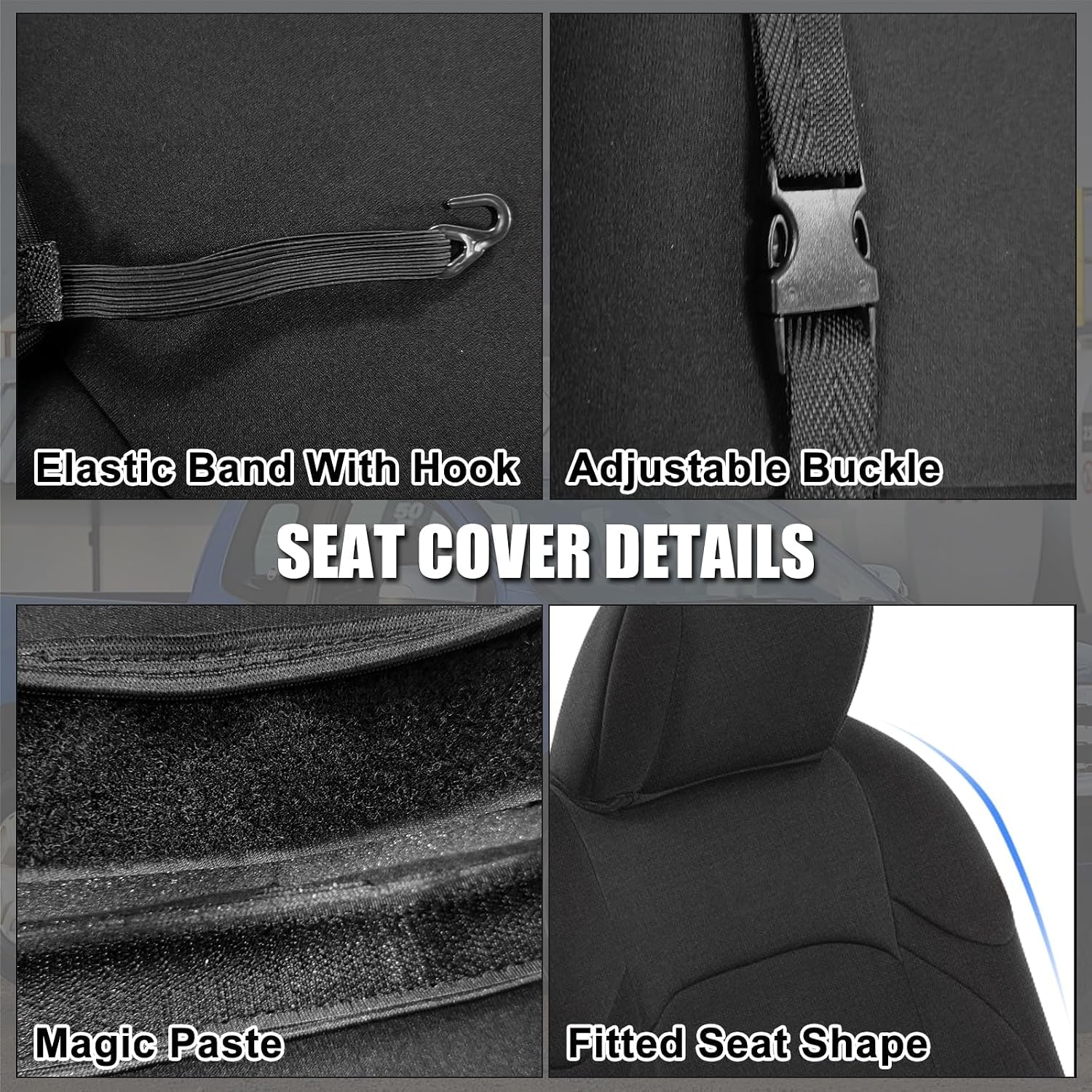 CoveltaFull Seat Cover Set for 2013–2018 Dodge Ram 1500/2500/3500 Crew Cab & 2019–2021 Ram 1500 Classic