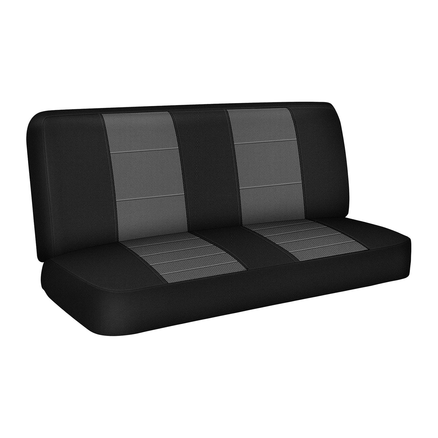 Covelta Front Bench Seat Cover for 1961–1987 Chevy C/K 10 C/K 20(Gray/Black)