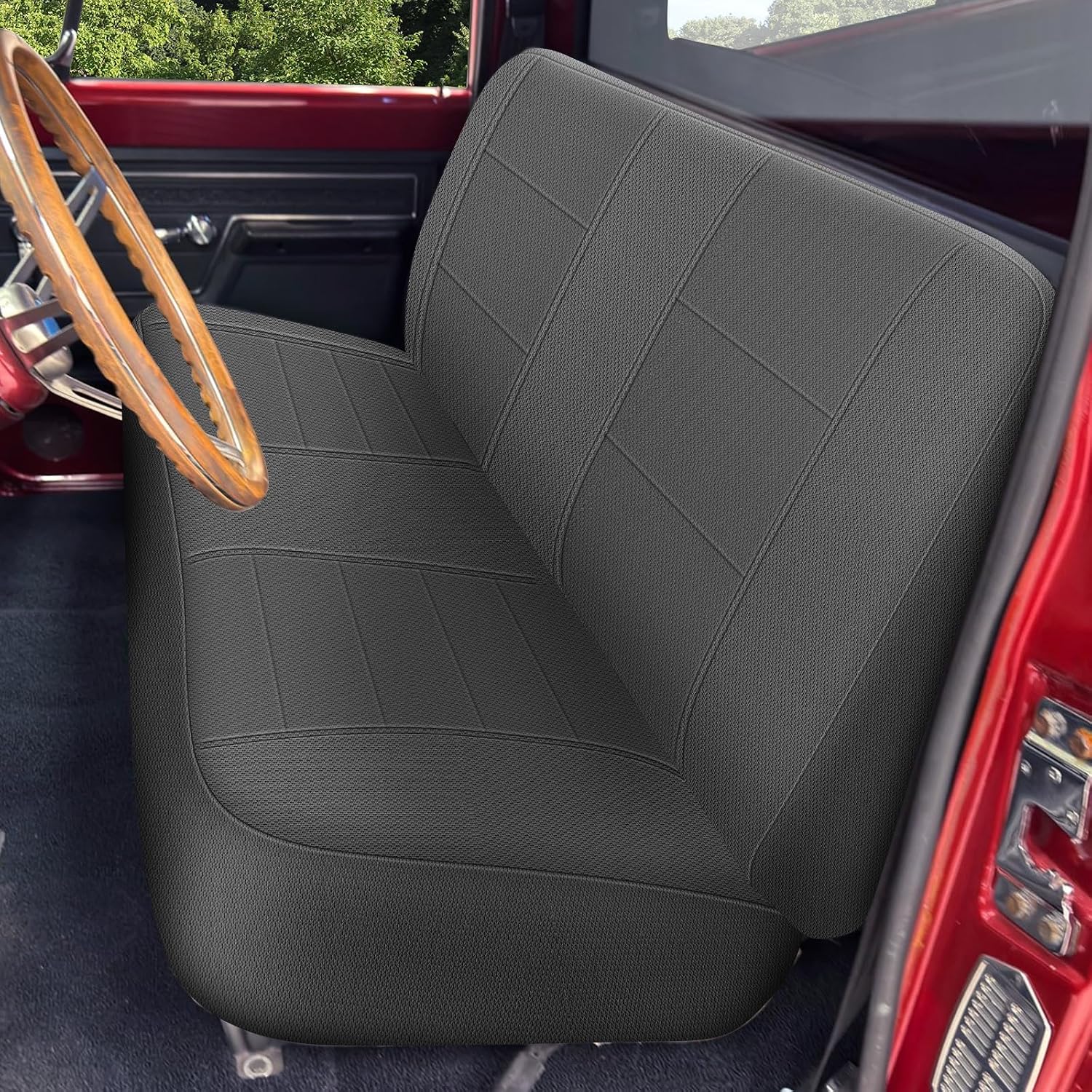 Covelta Front Bench Seat Cover for 1961–1987 Chevy C/K 10 C/K 20(Gary)