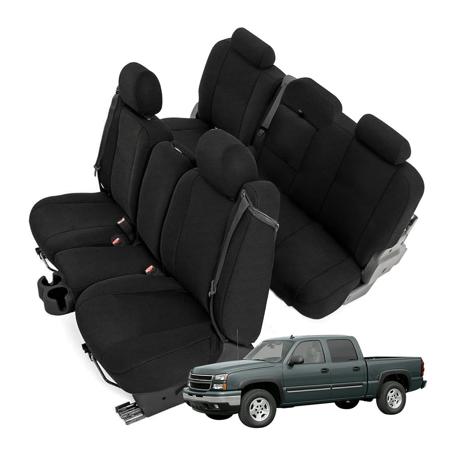 Covelta Front & Rear Seat Covers for 2003–2006 Chevy Silverado Double Cab