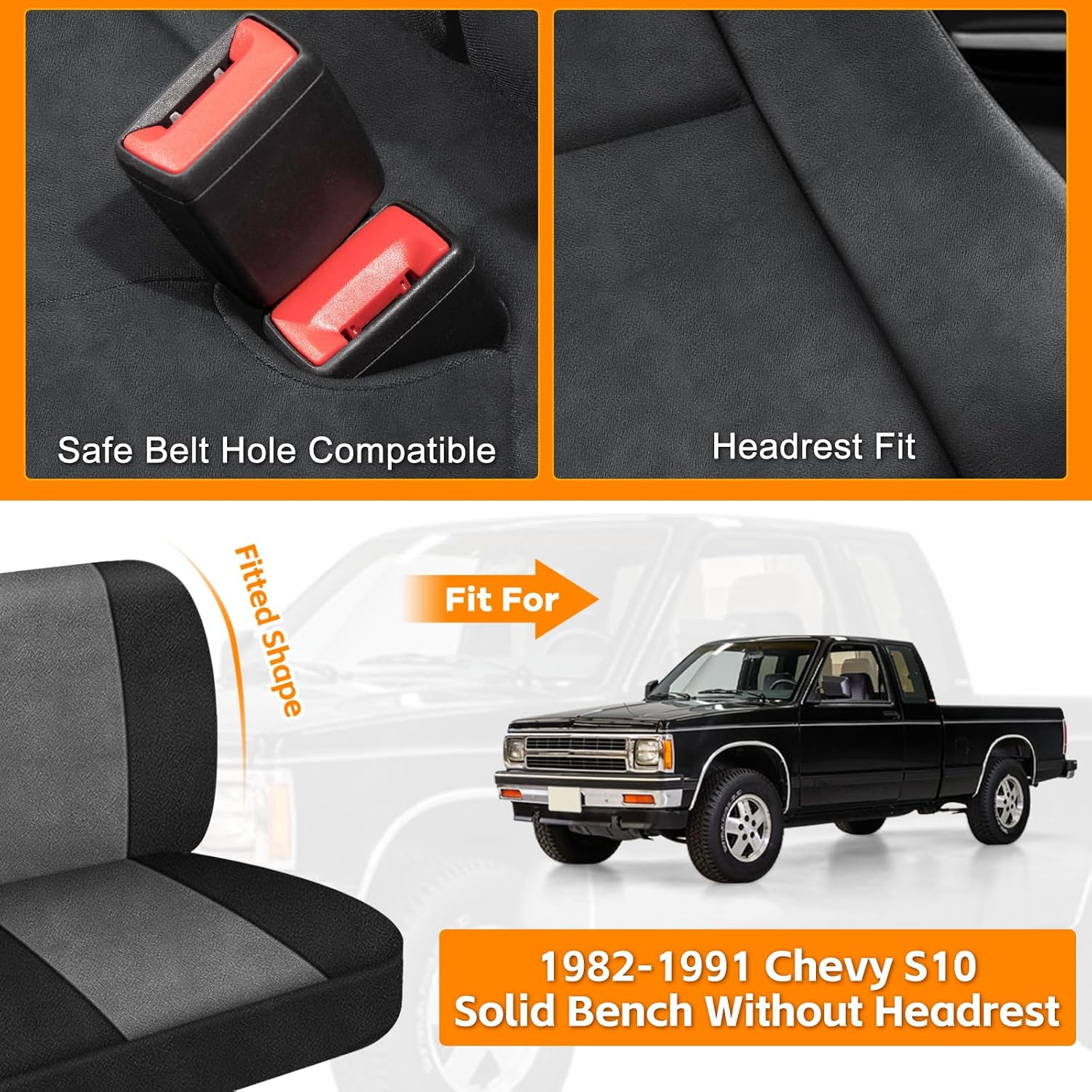 Covelta Front Bench Seat Cover for 1982–1991 Chevy S10