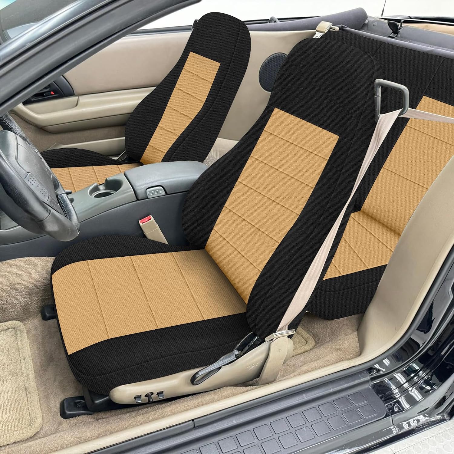  Covelta Front & Rear Full Set Seat Covers for 1982–2002 Chevy Camaro