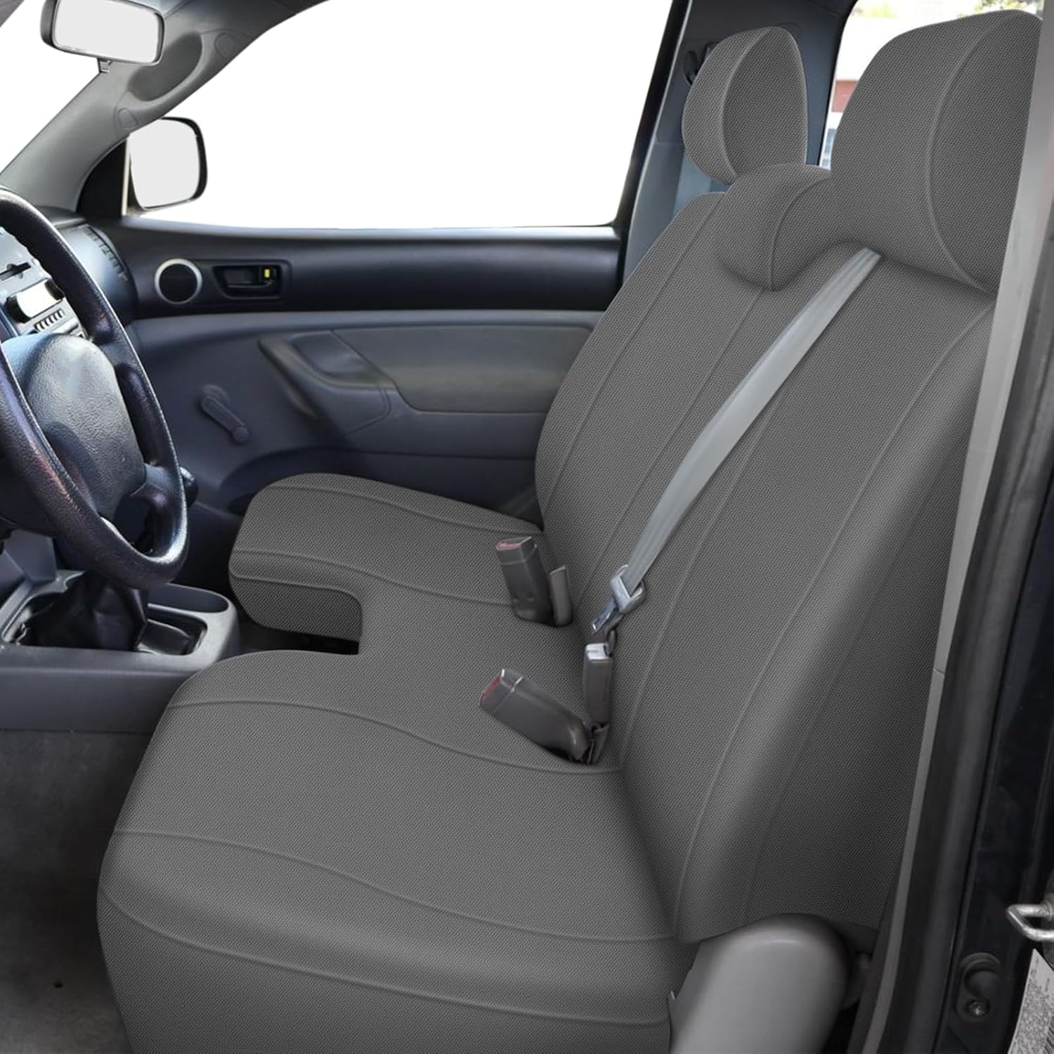 Covelta Front Bench Seat Cover for 2005–2014 Toyota Tacoma（Charcoal）