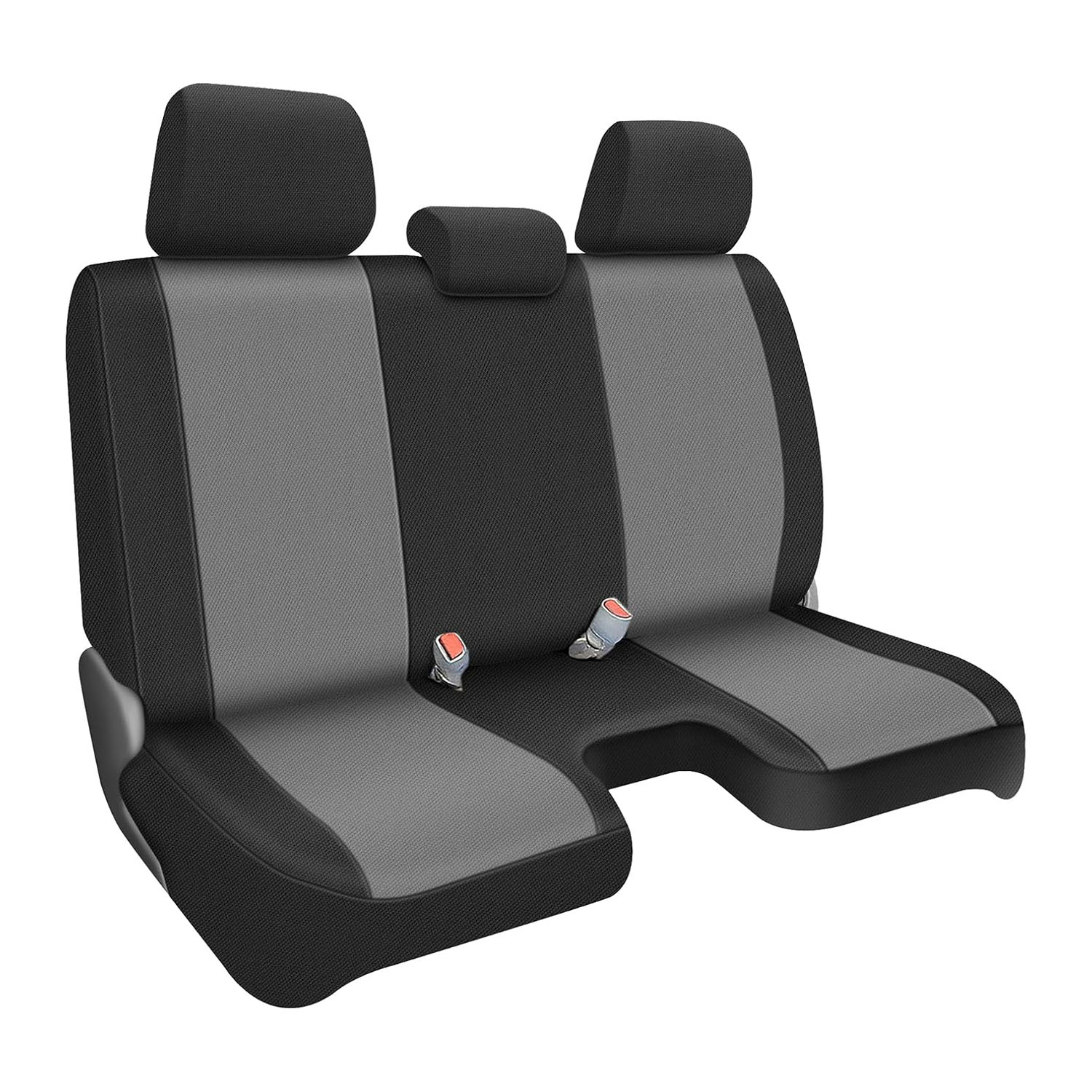 Covelta Front Bench Seat Cover for 2005–2014 Toyota Tacoma（Black and Charcoal）