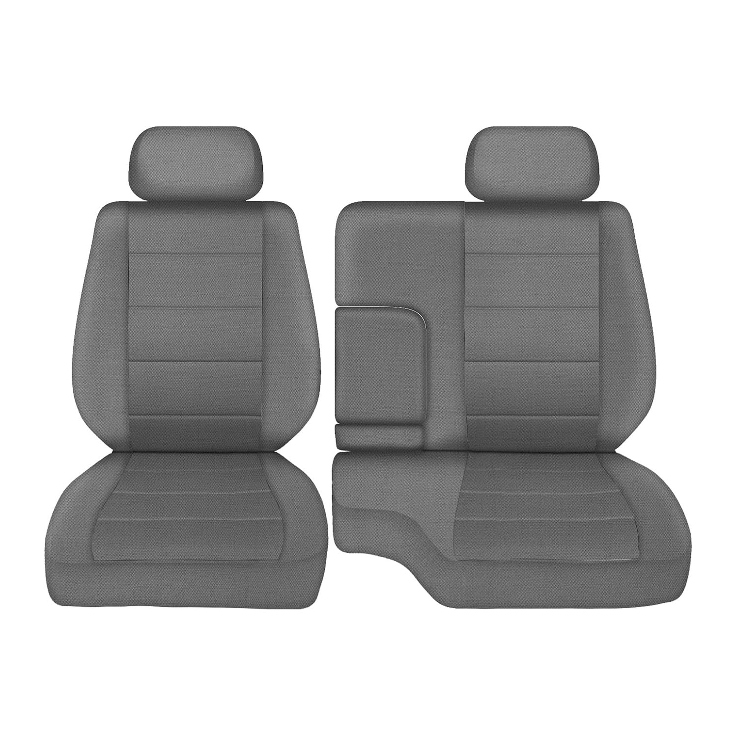 Covelta Front Seat Covers Replacement for 1995–2000 Toyota Tacoma（Grey）