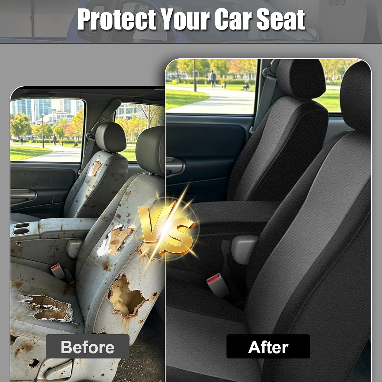 Covelta Front Seat Covers Replacement for 2000–2004 Toyota Tundra