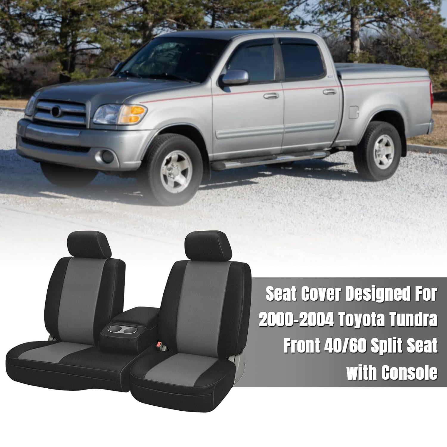 Covelta Front Seat Covers Replacement for 2000–2004 Toyota Tundra