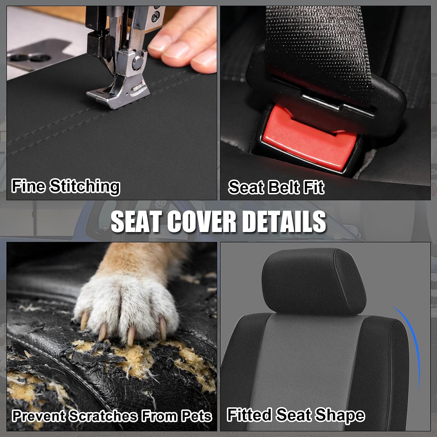 Covelta Front Seat Covers Replacement for 2000–2004 Toyota Tundra