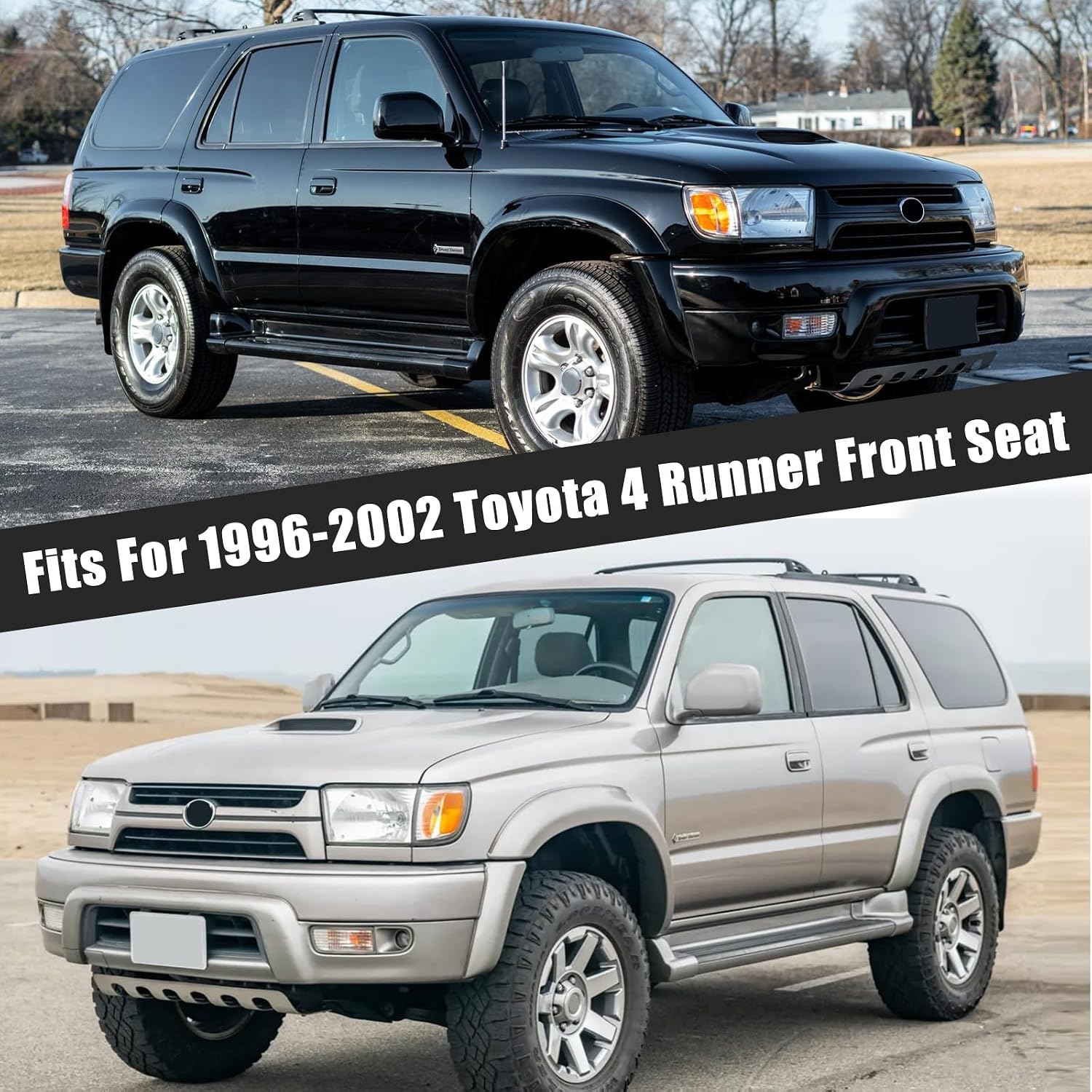 Covelta Front Seat Covers Replacement for 1996–2002 Toyota 4Runner
