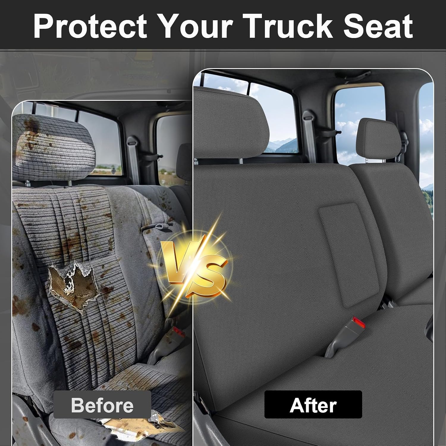 Covelta Front Seat Covers for 1992–1998 Toyota T100 Regular/XCab