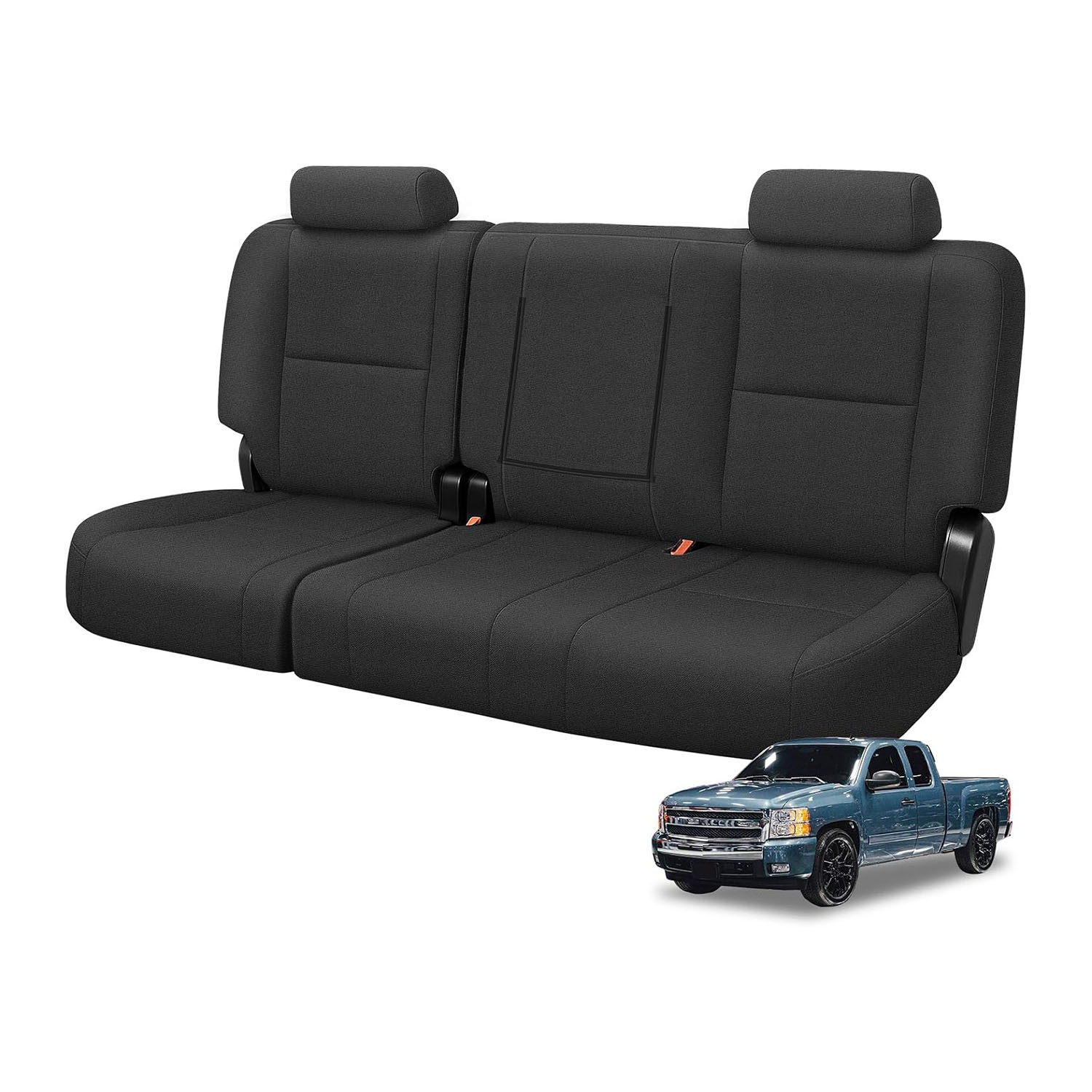[Copy]Covelta Front Seat Cover Replacement for 2007–2013 Chevy Silverado 1500 / 2500HD & GMC Sierra 1500 / 2500HD（Gray）