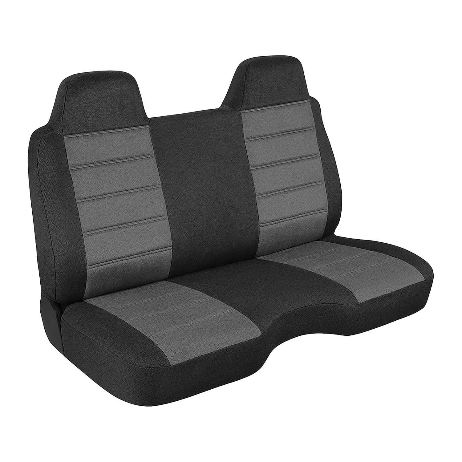 Covelta Front Bench Seat Cover for 1991-1997 Chevy S10 GMC Sonoma S15 (Black&Gray)