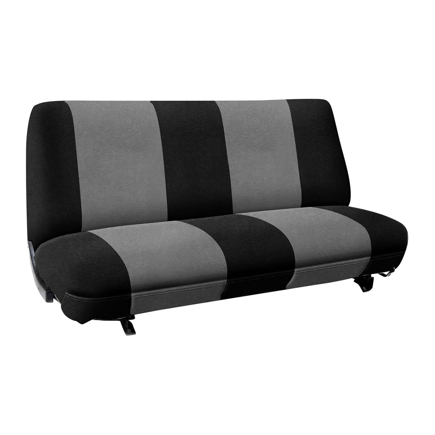 Covelta Front Universal Truck Bench Seat Cover for Pickup Trucks & Cars（Black & gray）