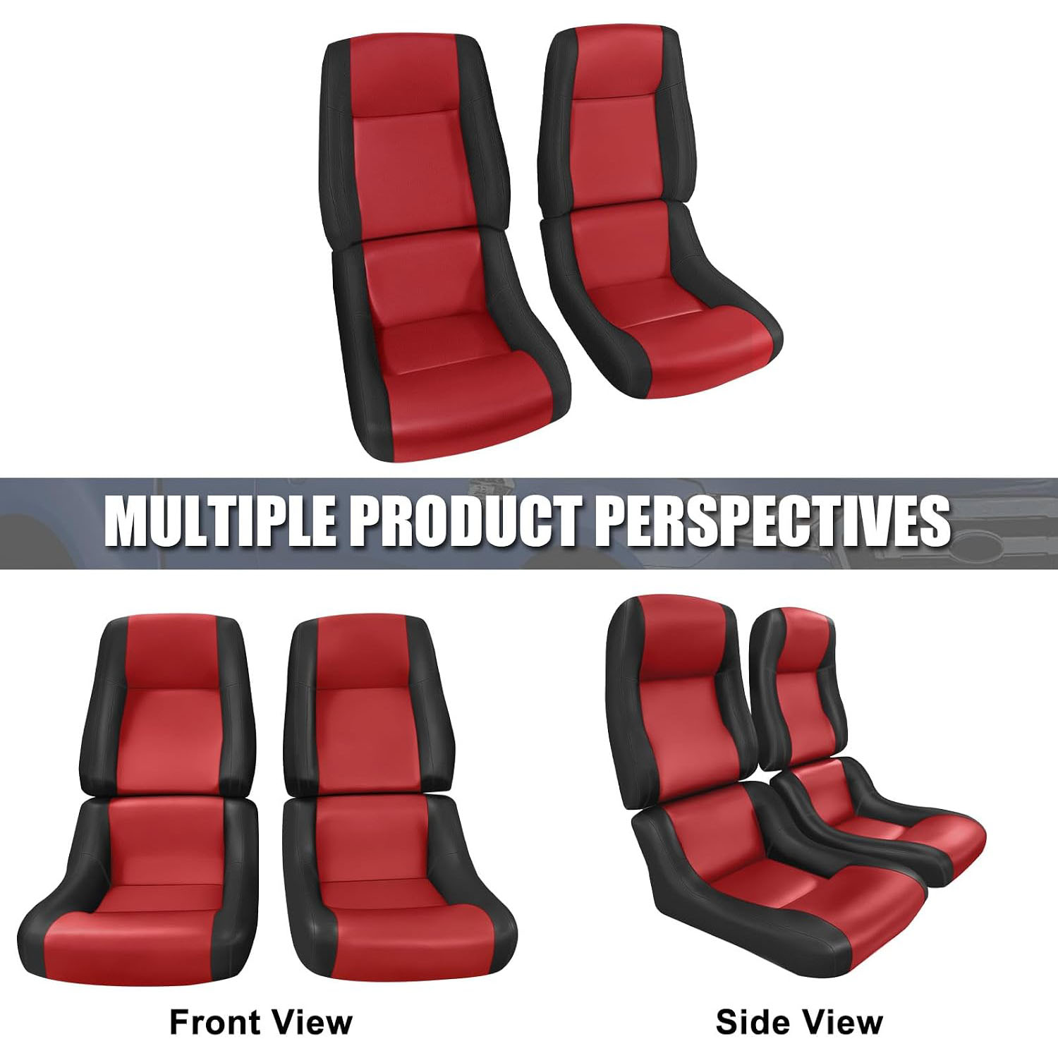 Covelta Front Seat Covers Replace for 1979-1983 Chevy Corvette C3