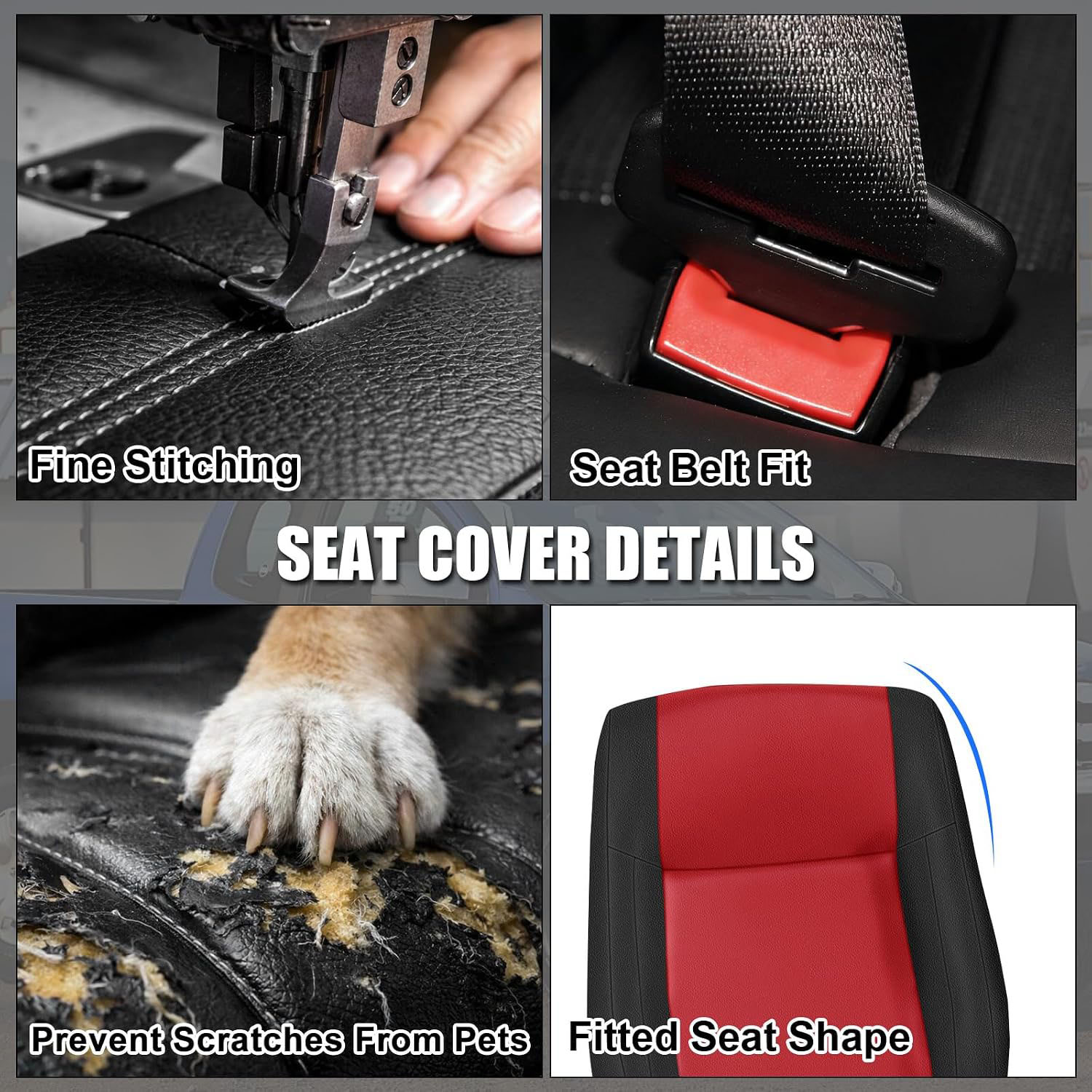 Covelta Front Seat Covers Replace for 1979-1983 Chevy Corvette C3