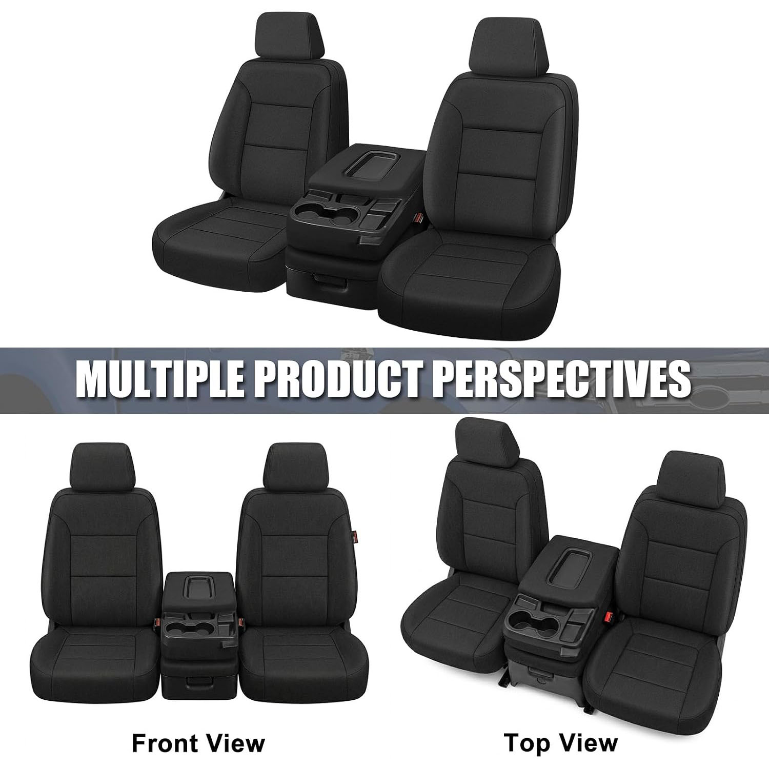 Covelta Front Seat Covers Replace for 2019-2025 Chevy Silverado/GMC Sierra 1500 CrewCab
