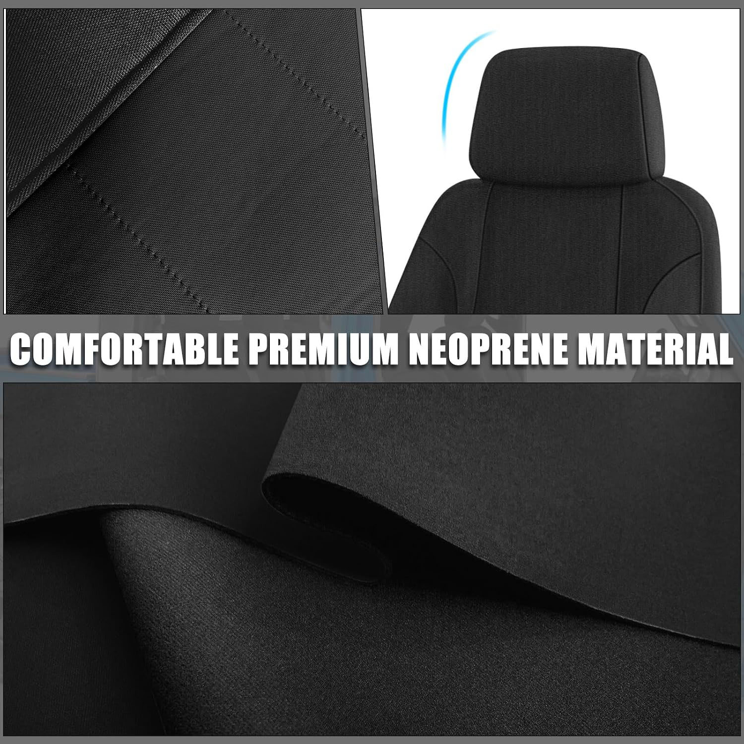 Covelta Front Seat Covers Replace for 2019-2025 Chevy Silverado/GMC Sierra 1500 CrewCab