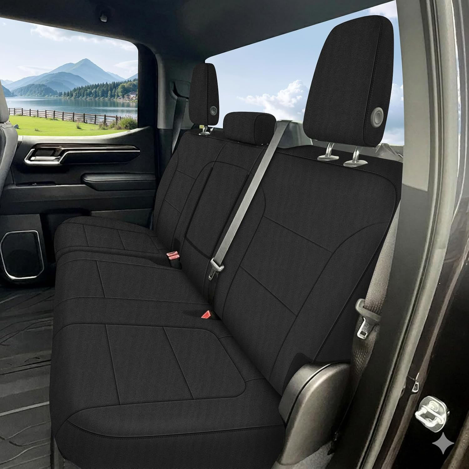 Covelta Rear Seat Cover for 2019–2025 Chevy Silverado 1500 & GMC Sierra 1500 Crew Cab