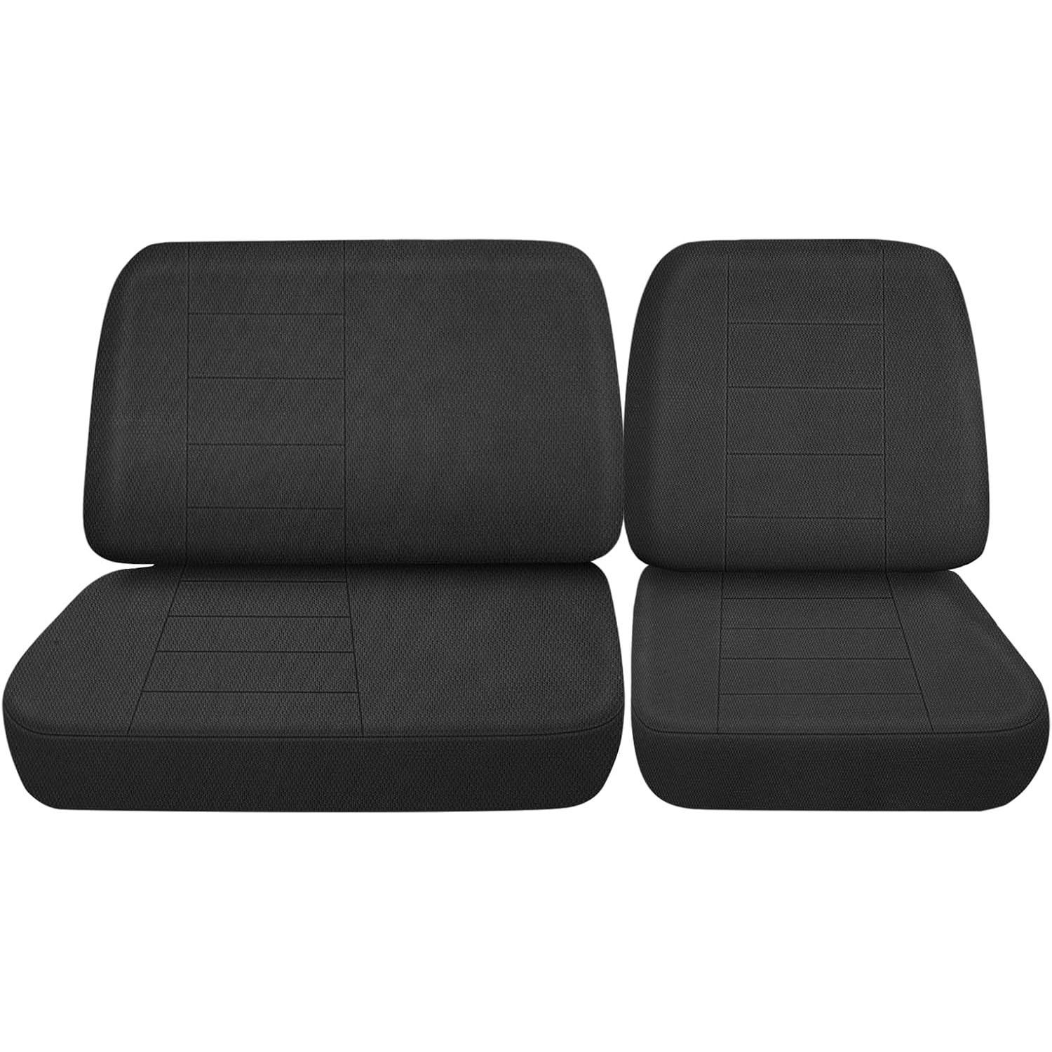 Covelta Front Bench Seat Covers Replace for 1988-1994 Chevy C/K 1500 Pickup 40/60 Seat Without Headrests
