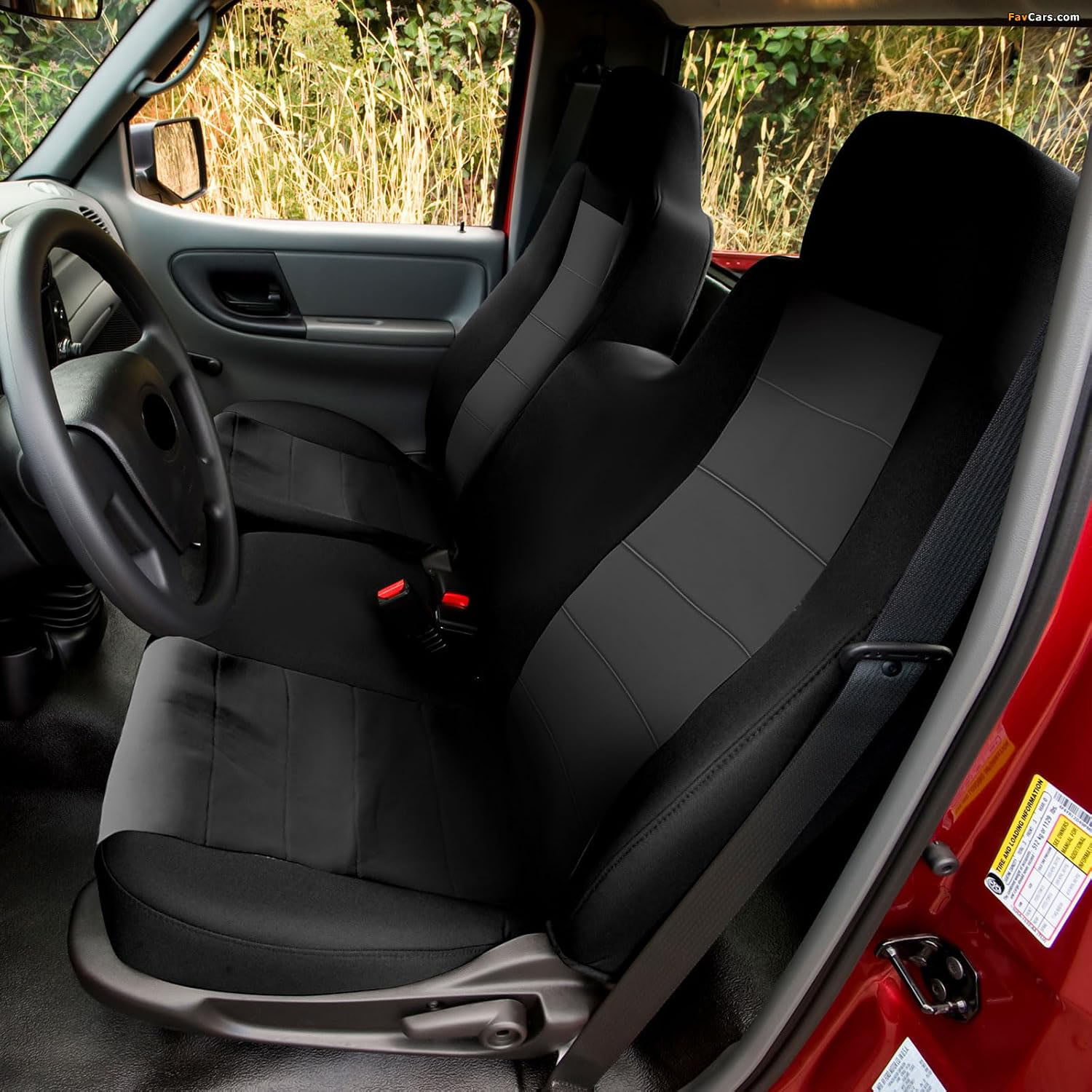 Covelta Front Ceat Covers for 2004 -2012 Chevy Colorado and GMC Canyon Front 60/40 Split Bench Seat Covers (without Console)