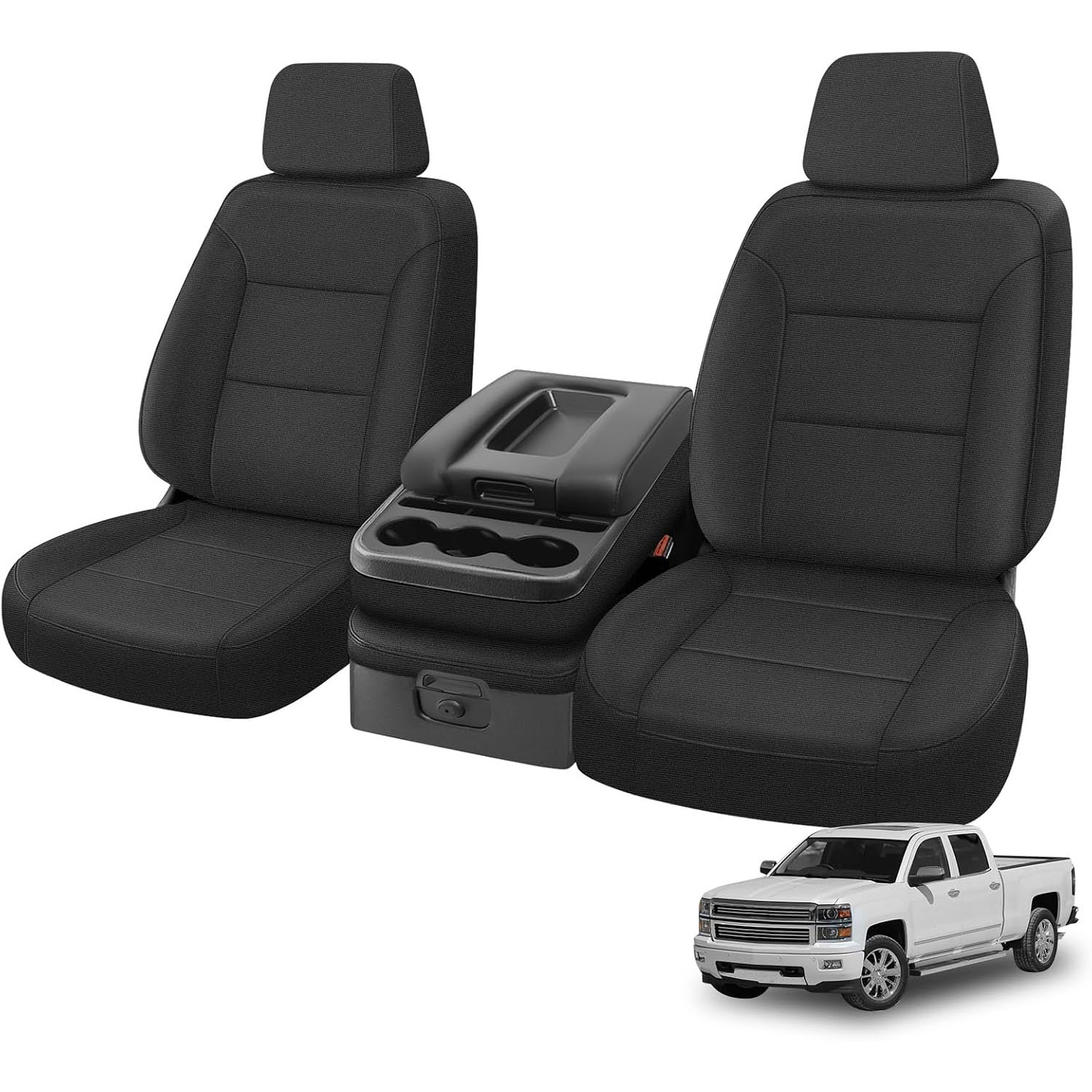 Covelta Front Seat Covers for 2014–2018 Chevy Silverado 1500 & GMC Sierra 1500