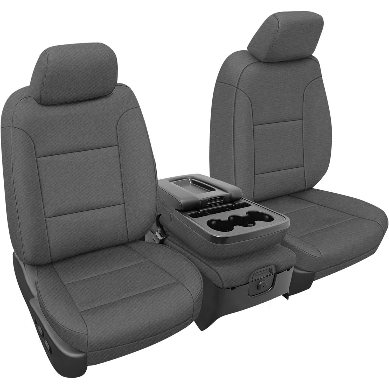 Covelta Front Seat Covers Compatible with 2014-2018 Chevy Silverado/GMC Sierra 1500 (Gray)