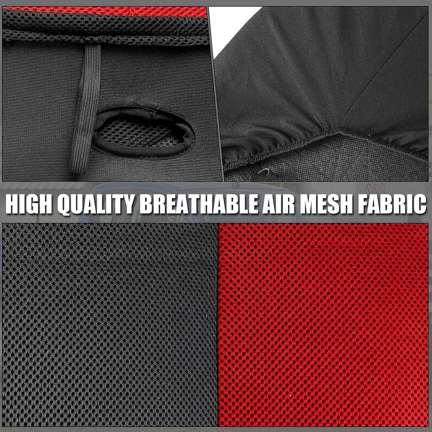 Covelta Full Set Seat Covers Compatible with 1997-2002 Jeep Wrangler TJ (Red)