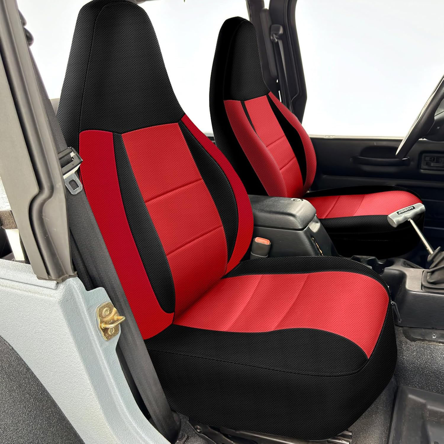 Covelta Full Set Seat Covers Compatible with 1997-2002 Jeep Wrangler TJ (Red)