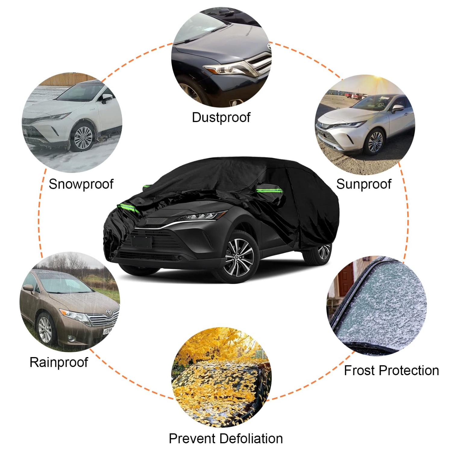 Covelta Full Car Cover for 2009–2026 Toyota Venza